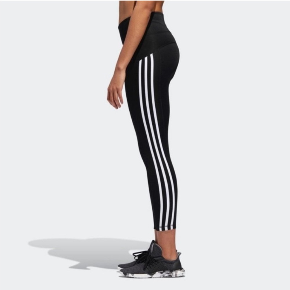 Adidas 3 Stripe 7/8 Tights / Leggings - Black XS